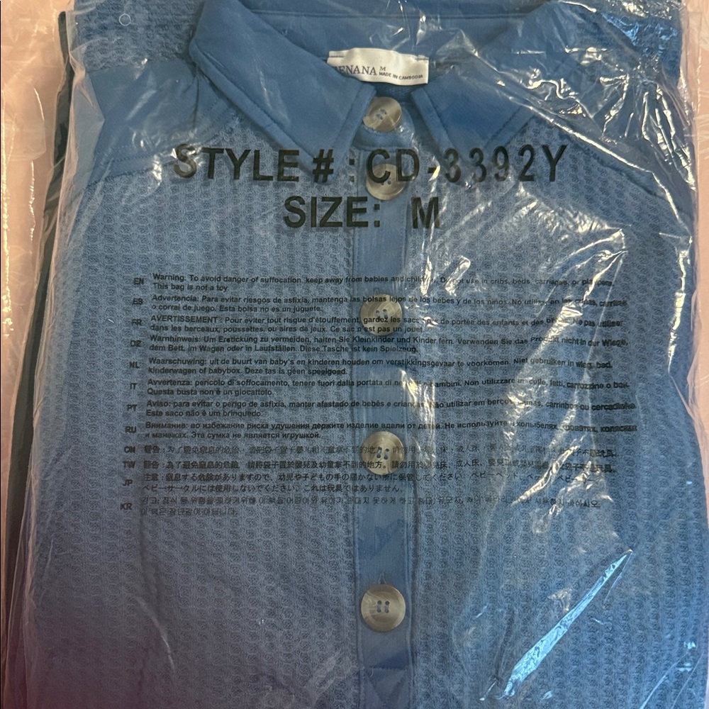 New Zenana Waffle knit short sleeve dress with pockets - Picture 6 of 6